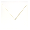 Witte vierkante envelop 120 x 120 mm
